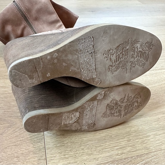 LUCKY BRAND over-the-knees suede boots - Picture 5 of 7